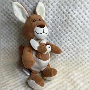 Kinder Surprise Plush Mommy Kangaroo and Baby Stuffed Animal Toy